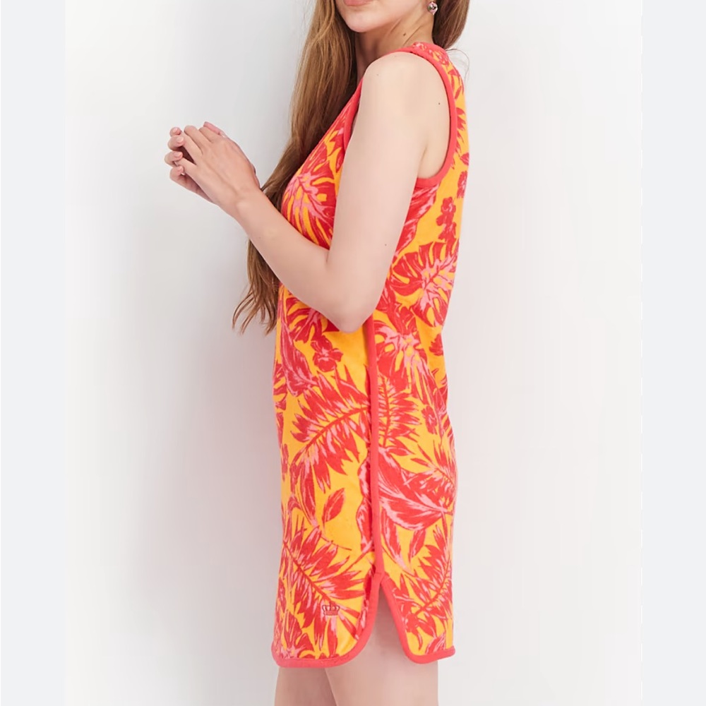 Juicy Couture Tropical Print Terrycloth Mini Dress M
